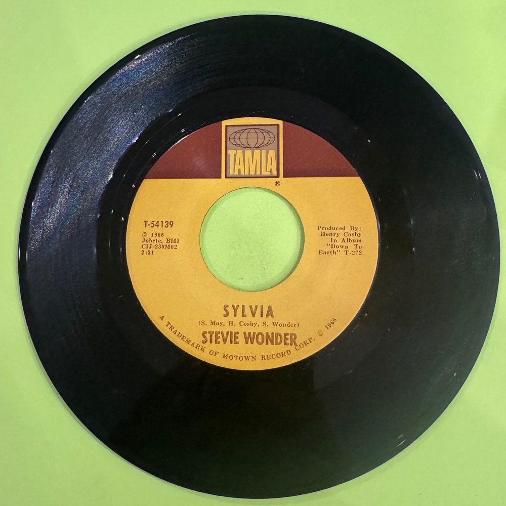Stevie Wonder A Place in the Sun / Sylvia 7" 45 RPM Record Tamla T-54139 1966